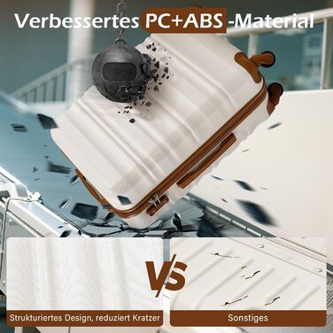 Валіза COOLIFE з жорстким корпусом, тріскачка, валіза для подорожей з TSA-замком та 4 колесами (Зелений, Набір валіз)