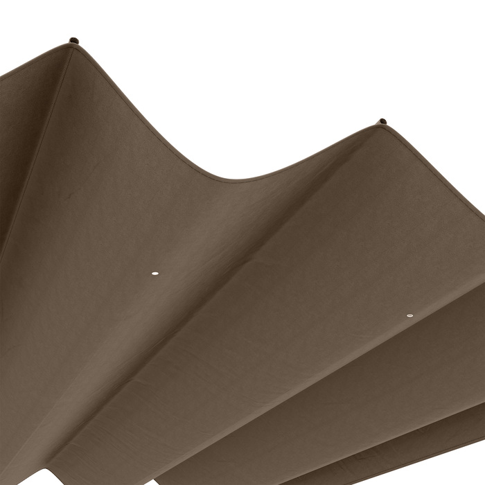 Outsunny Replacement Canopy for 2.85 x 2 m Pergola, Water-Repellent Retractable Wave Canopy with Rain Drainage Holes, UV Protection 30+, Winter-Proof Shade Cover for Garden, Balcony, Terrace, Cafe | Aosom