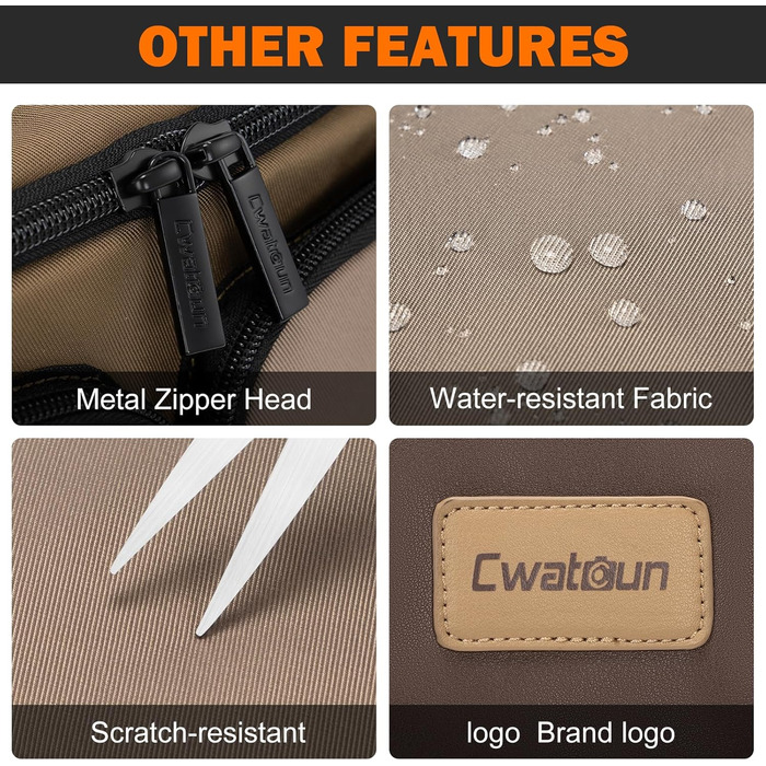 Компактна камера Cwatcun з водонепроникним корпусом та штативом, для фотографії DLR/LR/piegelloe, об'єктив (коричневий)