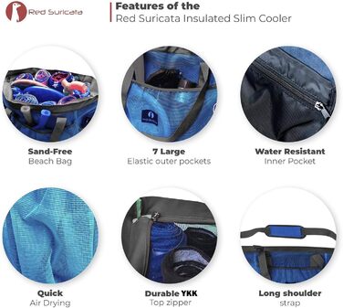 Red Suricata Large Mesh Beach Bag - Beach Bags and Shopping Bags