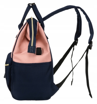 Міський рюкзак Peterson PTN ALFA NAVY+PINK, рожевий