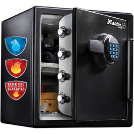 Сейф Master Lock вогнестійкий та водонепроникний з кодовим замком, потрійний захист (пожежа, вода, перевезення), електронний код, 56.6L, 60.3 x 47.2 x 49.1 cm (33L)