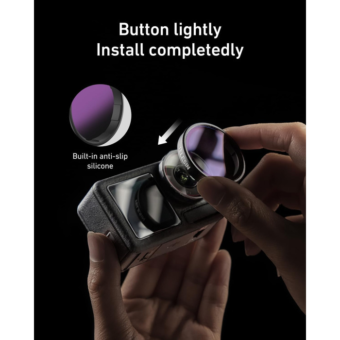 Набір фільтрів для об'єктива DJI Osmo Action 4/3/5 Pro: CPL, ND32, ND16, ND8