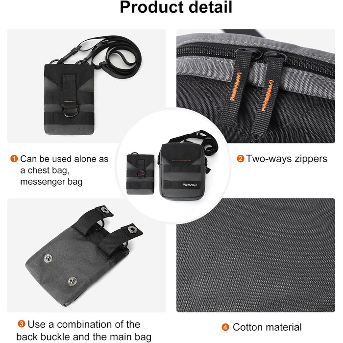 Поясна сумка Bauchtasche для чоловіків та жінок, спортивна сумка через плече, фанні-пак для активного відпочинку, подорожей, спорту та прогулянок (сірий)