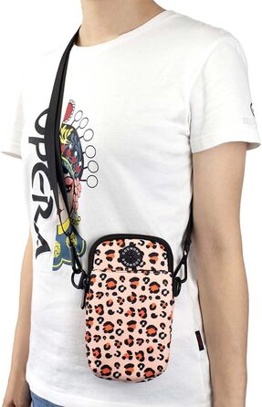 Сумка для ласощів для собак COOWONE з тримачем для відходів, поясна сумка для собак, сумка для цуценят для прогулянок, тренувань, біла/рожева Leopard 2.0