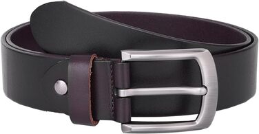 Чоловічий шкіряний ремінь - Jeansgürtel для чоловіків | З подарунковою коробкою | Ширина 38 мм | Колір: коричневий