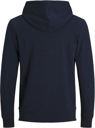Чоловіча однотонна куртка-худі JACK & JONES, темно-синя, розмір XL, Regular Fit