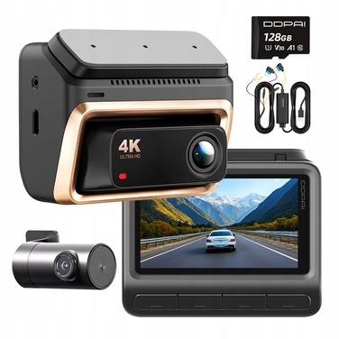 Автомобільний відеореєстратор DDPAI Z60 Pro + Задня камера + Hardwire Kit + Карта пам'яті 128GB