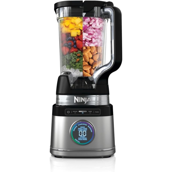 Ninja 2-in-1 Power Detect Pro Mixer with 1.5L Jug & 2 Single-Serve Cups - 1200W, Smoothie, Frozen Drink & Vegetable Chopping Mixer