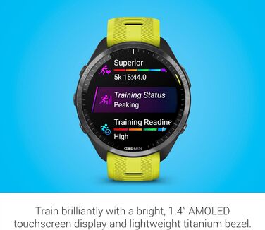 Розумний годинник Garmin Forerunner 965 для бігу, з кольоровим AMOLED-дисплеєм, вимірюванням тренувань та відновлення, кольори: білий та сірий