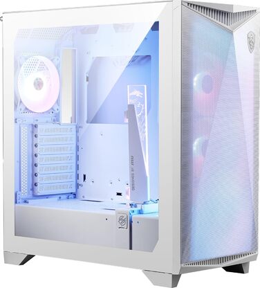 Корпус ПК MSI MPG GUNGNIR 300R Airflow White: Mid-Tower з загартованим склом, підтримка ATX/M-ATX/Mini-ITX, 4 x 120mm ARGB вентилятори, USB 3.2 Gen 2x2 Type-C