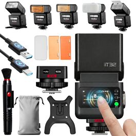 Godox iT32 TTL міні-спалаху для камер Sony з X5-S передавачем, HSS 1/8000s, сумісний з Sony ZV-E10, a7IV, a9III, a6400, a6700, a7III, a7CII, a6000, a7C, a6100, a7SIII, ZV-E10 II, a6500, RX10