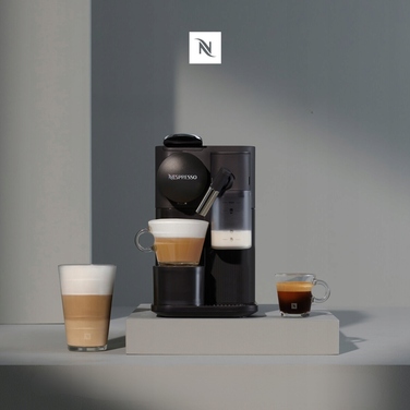 Капсульна кавомашина з капучинатором De'Longhi Lattissima One, 19 бар, чорна