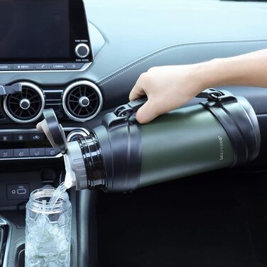 Термофляка з нержавіючої сталі 2л з 2 чашками, камуфляж, 24 години, BPA-free, для гарячих та холодних напоїв