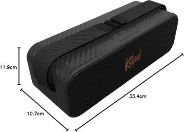 Портативна Bluetooth колонка Klipsch Detroit: Водонепроникна (IP67), 20 годин, Чорна