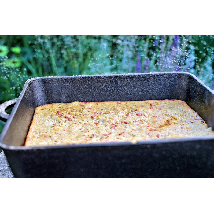 Чавунний казан BBQ-Toro Dutch Oven з кришкою, 10,5 л, попередньо підготовлений, для запікання та тушкування
