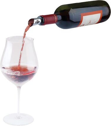Набір для вина Westmark Wein-Set 6 предметів: штопор Ah-So, 5 лійків Safety, сталь/цинк, хромоване/срібне/чорне покриття, 628533E6