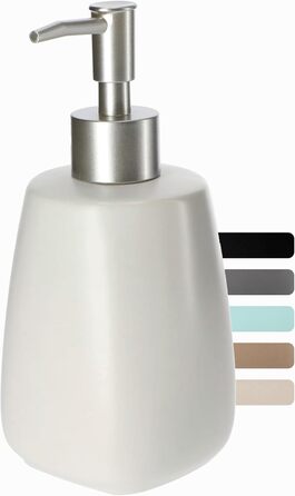 Дозатор мила KADAX: керамічний диспенсер для мила, мийного засобу та лосьйонів для ванної/кухні