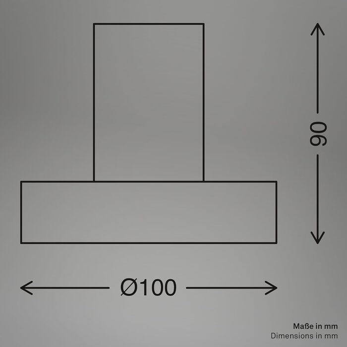 BRILONER Настільна лампа міні, ретро, вінтаж, E27, 10W, для дому, офісу, читання, 10x9 см (діаметр x висота), метал, бежевий