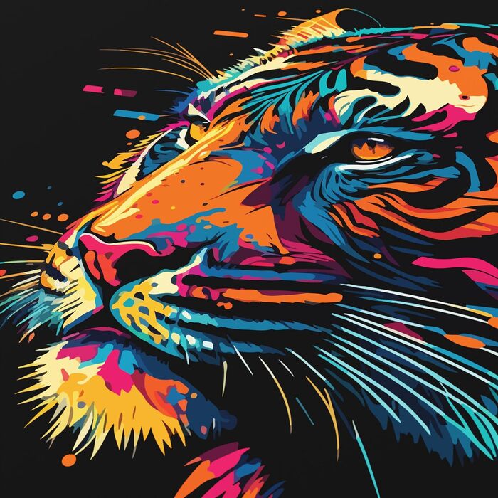 Ігровий килимок для миші CSL XXL Gaming Mousepad (900x400 мм), Alchemy Colour Tiger 2 — великий килимок на весь стіл для Razer, Logitech, Roccat