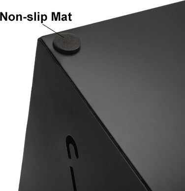 Металева підставка для парасольки Okllen, квадратна, чорна, 16x16x42 см