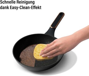 STONELINE 11-Piece Pan and Pot Set, Pot Set with Lids, Induction Cookware Pan, Suitable for All Cooktops, Cookware Set with Non-Stick Coating with Real Stone Particles, Color: Cream