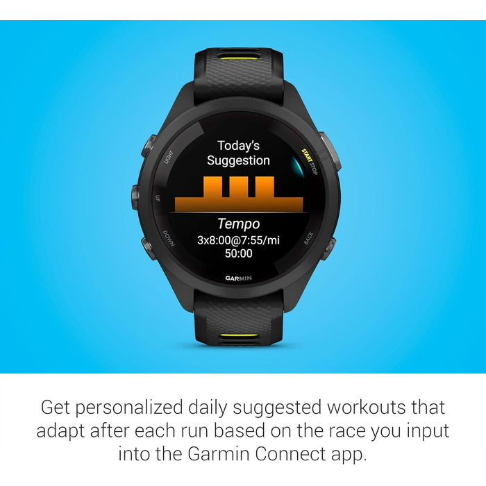 Garmin Forerunner 265S чорний - спортивний годинник для бігу та фітнесу