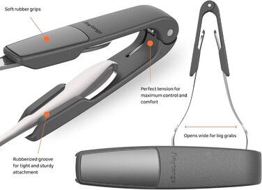Featured on Shark Tank – Turn Utensils into a Versatile Tongs (2-Pack, Black)