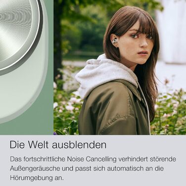 Навушники Bowers & Wilkins Pi5 S2 Sage Green: бездротові, з активним шумозаглушенням (ANC), Bluetooth, aptX, мікрофон