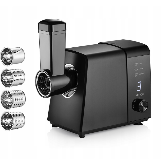 М'ясорубка електрична Kerch FARGO 2500W, чорна