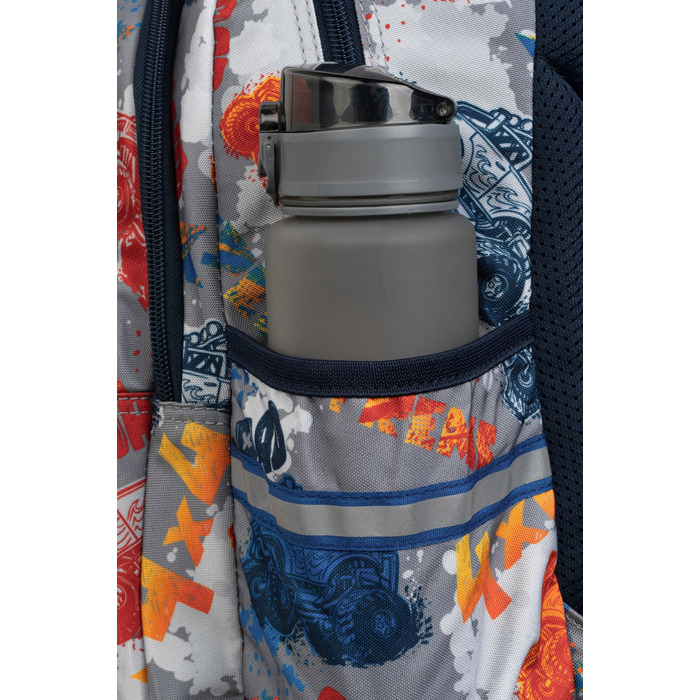 Багатовідсінковий шкільний рюкзак CoolPack, чорний, багатоколірний, 21 л