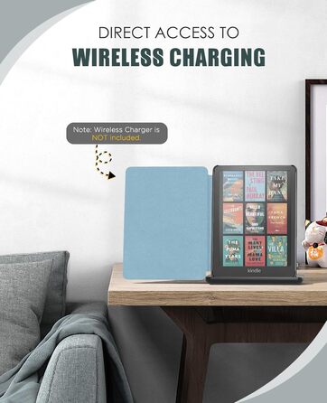 Чохол для Kindle Paperwhite 2024 (12-го покоління) та Kindle Colorsoft Signature Edition 2024, MoKo, Джинсовий зелений, Auto Wake/Sleep