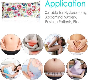 D. Cozy Pillow Belly Surgery Safety Belt Pillow with Pocket, Myomectomy Comfort Pillow for Abdominal Incision, Tummy Tuck, C-Section Recovery Gifts Women Patients (Sunflower)