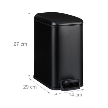 Relaxdays 5 l Soft-Close Trash Can
