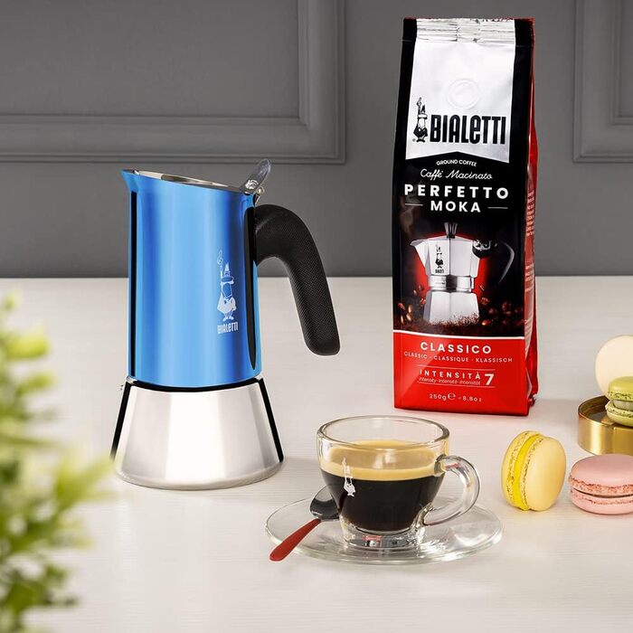 Еспресо-машина Bialetti Venus Induction - італійська якість, нержавіюча сталь, 4 чашки, срібляста