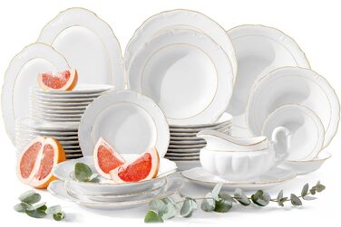 Обідній сервіс на 6 осіб, порцеляна Maria Teresa Konsimo, 12/44 елементи