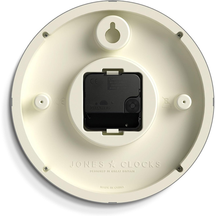 JONES CLOCKS® Hot Tub Wall Clock | Small Retro Round Clock | 20cm | Orange | Easy-to-Read Numbers | Ideal for Kitchen, Office, Kids' Room, or Any Small Space