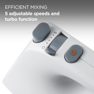 Міксер ручний Kenwood QuickMix Go HMP40.000GY з кейсом, вінчики та гак для тіста, ложка-мірка, 350W, сірий
