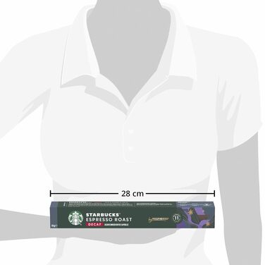 Капсули для кави Espresso Roast Decaf від Starbucks, темна обсмажка, капсули 8 x 10 (80 капсул)