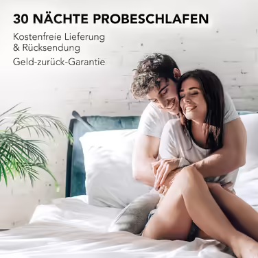 XDREAM Pure | Ergonomic mattress topper with a high-quality cold foam core | Ties for securing | Öko-Tex certified | 140 x 200 cm