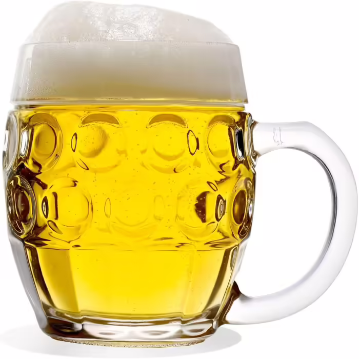 Oberglas Tübingen Eye Can Beer Mug without Pressure Pad/Sign I 6-Piece Beer Mug Set, 500 ml with Fill Line I Stable Beer Mug I Soda Lime Glass Beer Glasses I Beer Stein Dishwasher Safe