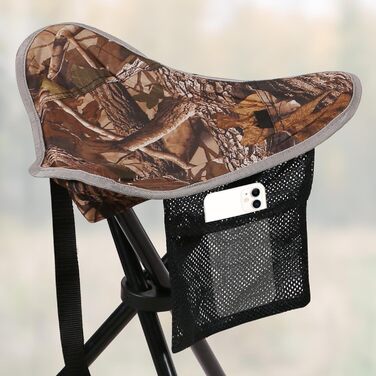 REDCAMP 2 шт. Кемпінгові стільці-штатив, 56 см, складні, 3 ніжки, камуфляж для відпочинку на природі, риболовлі, полювання та туризму