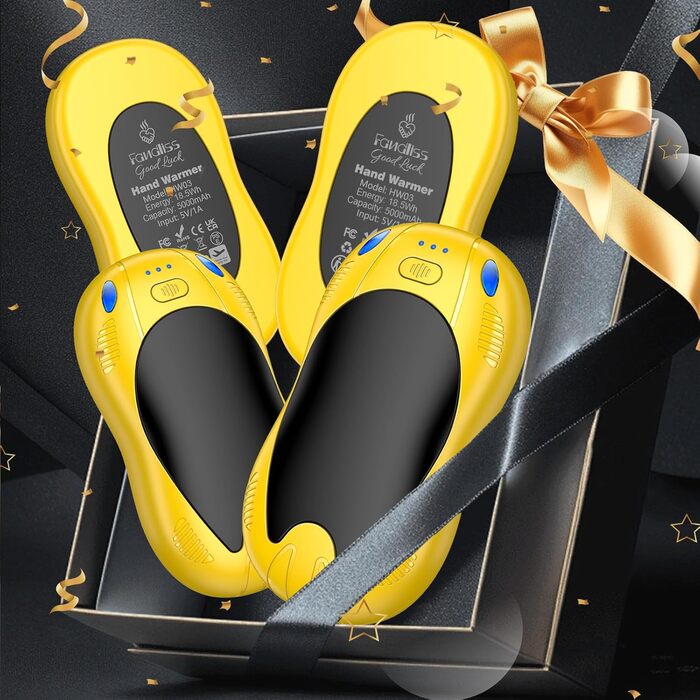 Електричні грілки для рук 2 шт. з акумулятором 10000mAh, двосторонній нагрів, USB, 3 рівні, для кемпінгу та активного відпочинку