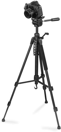 Триподальний штатив для камери та смартфона Hama Action 153 3D, регульована висота 60-153 см, 3-позиційна головка, чорний