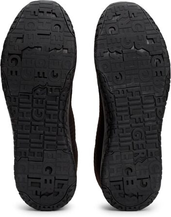 Чоловічі кросівки Tommy Hilfiger Runner Knit Rib чорного кольору, 43 EU