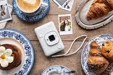 Камера INSTAX Mini LiPlay 2 гібридна цифрова білого кольору (Misty White)