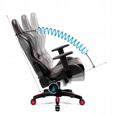 Ігрове крісло Diablo Chairs X-One 2.0, екошкіра, чорно-червоне