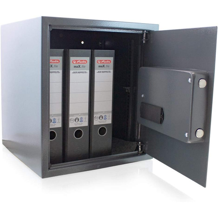 Електронний сейф для документів BITUXX: настінний, сталевий, для зберігання грошей та цінностей