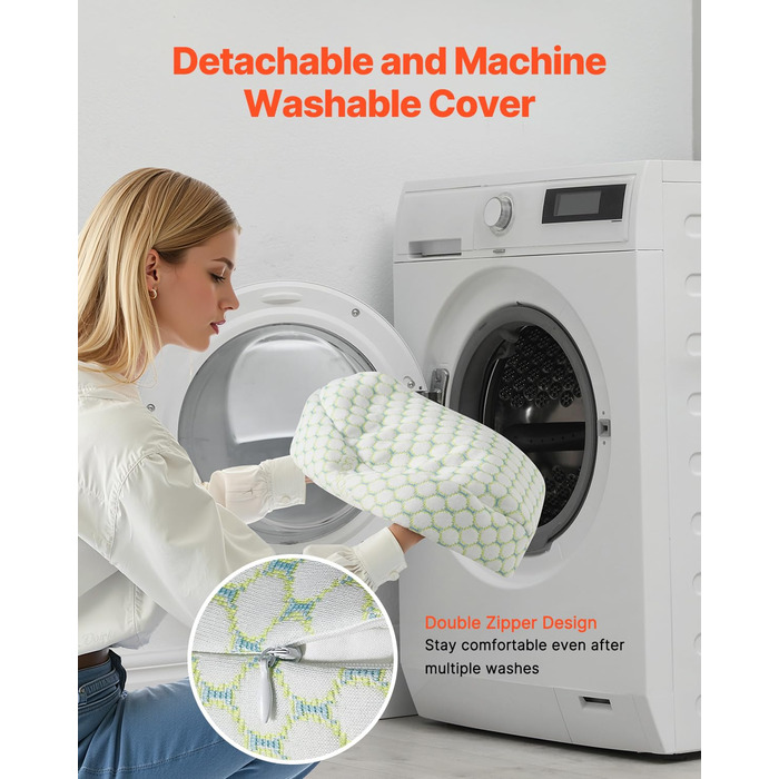 Подушка для вагітних VEVOR C-подібної форми, 133x63x21 см. Підтримка спини, живота, стегон та ніг. Знімний та пральний чохол.