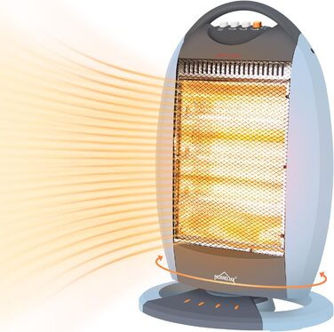 Обігрівач Halogen Homelux з 3 режимами нагріву, 1200W, без шуму, захист від перегріву